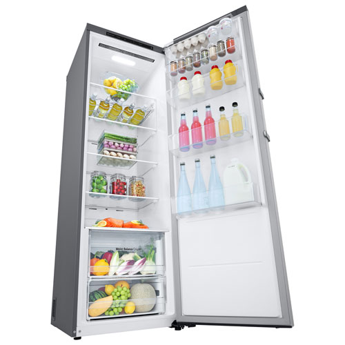 LG 24" 13.6 Cu. Ft. Counter-Depth Column Refrigerator (LRONC1404V) - Platinum Silver Steel
