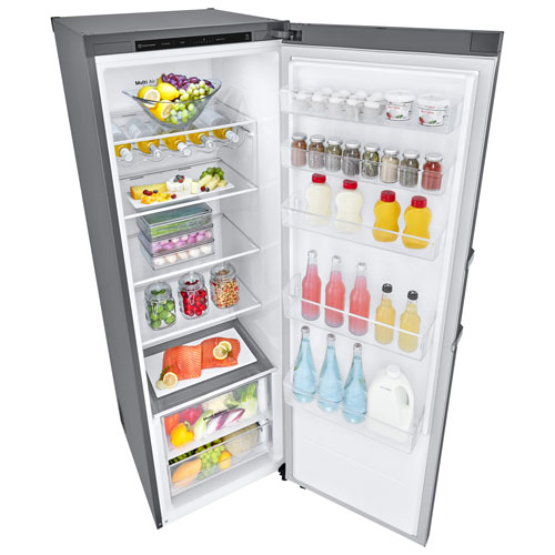 LG 24" 13.6 Cu. Ft. Counter-Depth Column Refrigerator (LRONC1404V) - Platinum Silver Steel