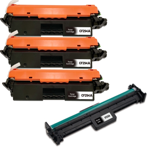 toner4u - 4Pack Compatible (3x CF294A +CF232A) For HP 94A, HP32A CF294A, CF232A HP Printer