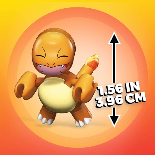 Mega Construx Pokemon: Charmander - 16 Piece Building Kit [Toys, #GKY71, Ages 6+]