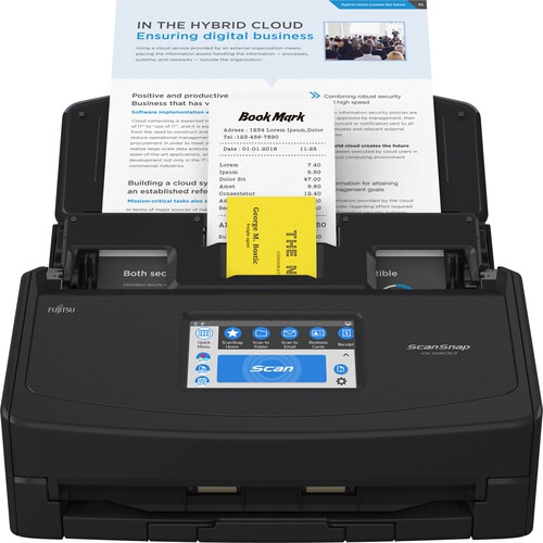 Image 1 of 3.. Ricoh Scansnap Touch Screen Scanner - Black