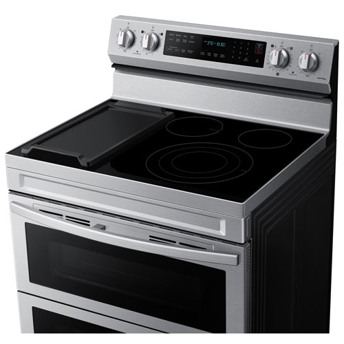 Samsung 30" 6.3 Cu. Ft. Double Oven 5-Element Freestanding Electric Range (NE63A6751SS/AC) -Stainless