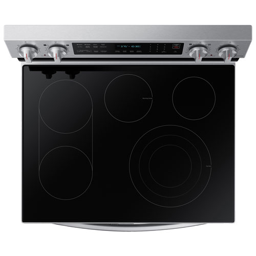 Samsung 30" 6.3 Cu. Ft. Double Oven 5-Element Freestanding Electric Range (NE63A6751SS/AC) -Stainless
