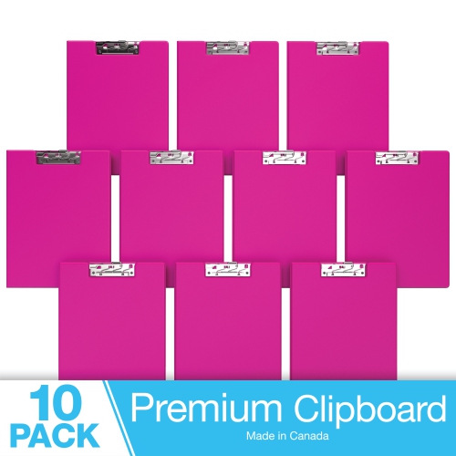 Davis Group Essential Clipboards, 10 Pack - Pink