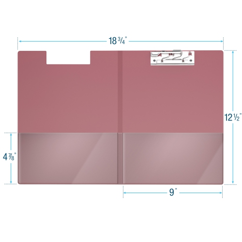 Davis Group Essential Clipboards, 10 Pack - Burgundy