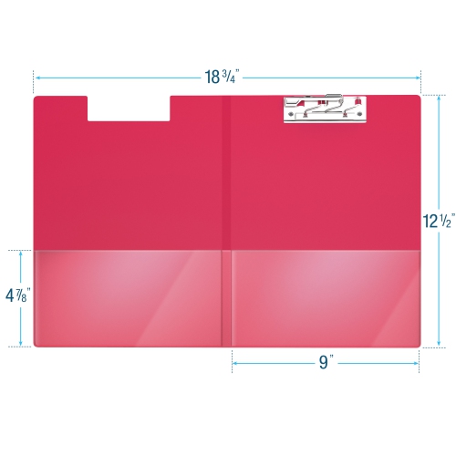 Davis Group Essential Clipboards, 10 Pack - Red