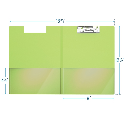 Davis Group Essential Clipboards, 10 Pack - Lime Green