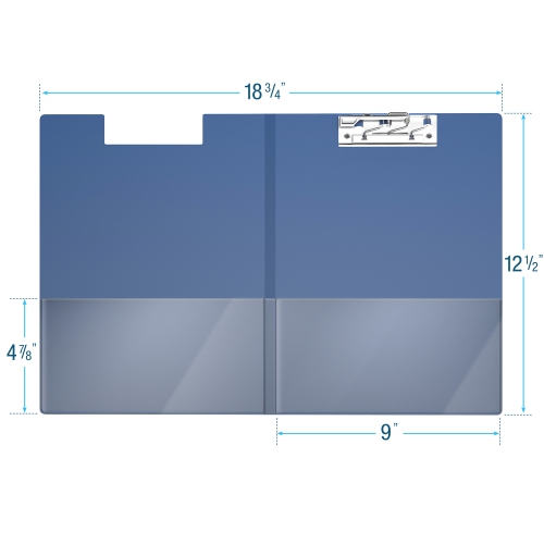 Davis Group Essential Clipboards, 10 Pack - Royal Blue