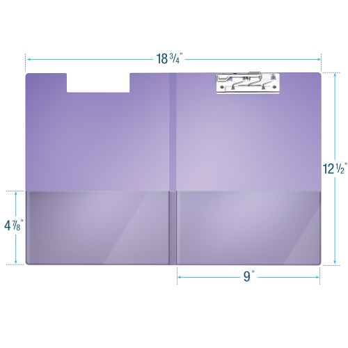 Davis Group Essential Clipboards, 10 Pack - Purple