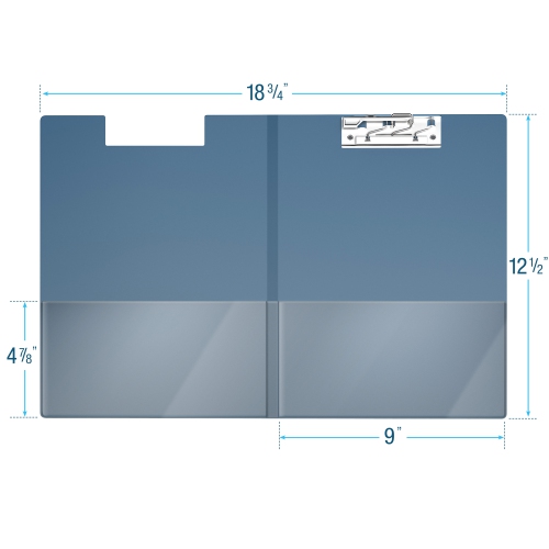 Davis Group Essential Clipboards, 10 Pack - Navy Blue