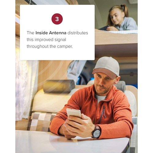 weBoost Destination RV [multi-utilisateur] Kit d'amplificateur de signal de téléphone portable dans le véhicule pour camping-car/camping-car
