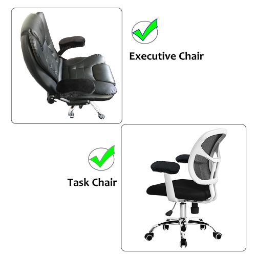 Ergonomic Memory Foam Chair Armrest Pads, 270 x 120 x 40mm