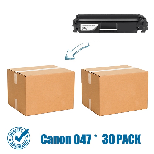 Printer Pro™ 30 Pack Canon 047/Canon-047/canon047/CRG-047/crg047 Compatible Black Toner Cartridge-Canon Printer ImageClass LBP112, ImageClass LBP113w