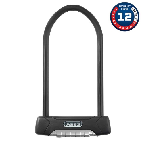 ABUS , Granit Plus 470, U-Lock, Key, 12Mm, 15.0Cm X 30.0Cm, 5.9" X 11.8", Ush In Black