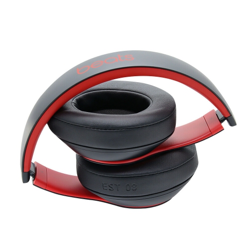 Refurbished - Beats by Dr. Dre Studio3 Headband Wireless Headphones - Defiant Black/Red