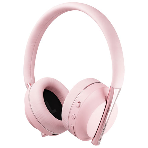 Casque d'écoute Bluetooth à isolation sonore Play Youth de Happy Plugs - Rose