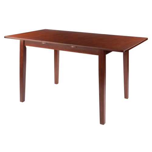 TARRUBOUTIQUE  Darren Dining Table, Extension Top, Walnut