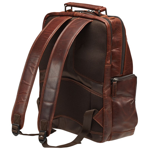 Mancini Buffalo 15.6" Laptop Travel Backpack - Brown