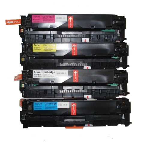 TONER4U  - 4Pack Crg 046H (K, C, M, Y) Compatible Toner Cartridge High Yield for Canon 046, Canon 046H