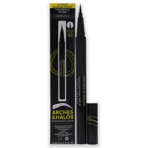 Fine Bristle Tip Pen - Espresso by Arches and Halos for Women - 0.02 oz Eyebrow Pen