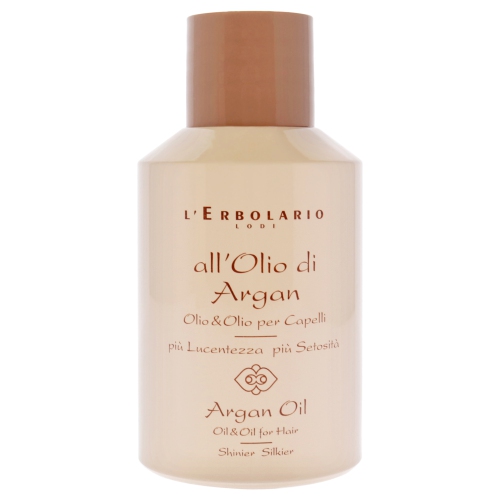 Oil for Hair - Argan Oil by LErbolario for Women - 3.3 oz Oil