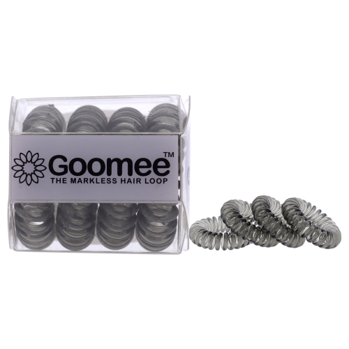 GOOMEE  The Markless Hair Loop Set - By for Women - 4 PC Hair Tie In Charcoal