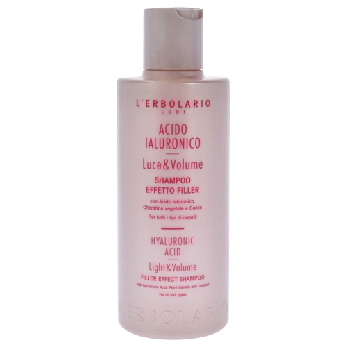 Hyaluronic Acid Light and Volume Shampoo by LErbolario for Unisex - 6.7 oz Shampoo