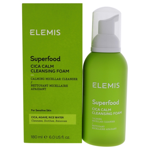 Superfood Cica Calm Cleansing Foam by Elemis for Women - 6 oz Cleanser