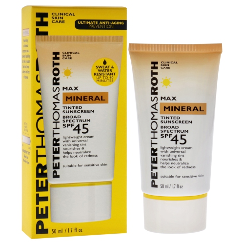 Max Mineral Tinted Sunscreen SPF 45 by Peter Thomas Roth for Unisex - 1.7 oz Sunscreen
