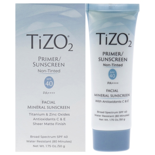 TIZO  2 Facial Primer Non-Tinted Spf 40 By for Unisex - 1.75 OZ Sunscreen