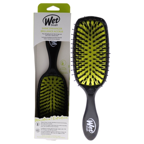 Shine Enhancer Detangling Brush - Black and Green by Wet Brush for Unisex - 1 Pc Hair Brush