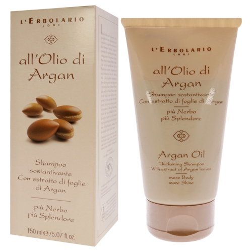 Argan Oil Thickening Shampoo by LErbolario for Unisex - 5.07 oz Shampoo