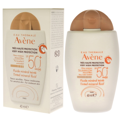 Tinted Mineral Fluid SPF 50 by Avene for Women - 1.3 oz Sunscreen
