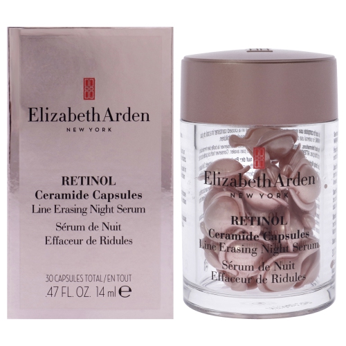 ELIZABETH ARDEN  Ceramide Capsules Line Erasing Night Serum By for Women - 30 Count Capsules