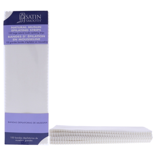 Muslin Epilating Strips - Large by Satin Smooth for Women - 100 Pc Strips