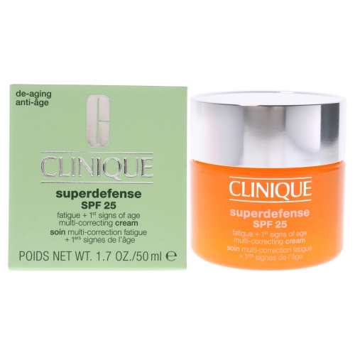 Superdefense Multi-Correcting Cream SPF 25 - Type III-IV by Clinique for Unisex - 1.7 oz Cream