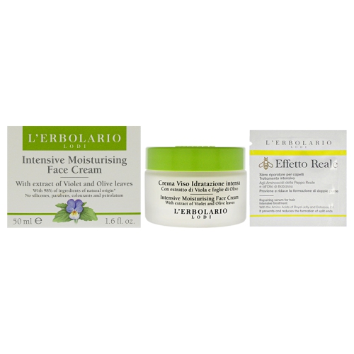 Intensive Moisturising Face Cream by LErbolario for Unisex - 1.6 oz Cream