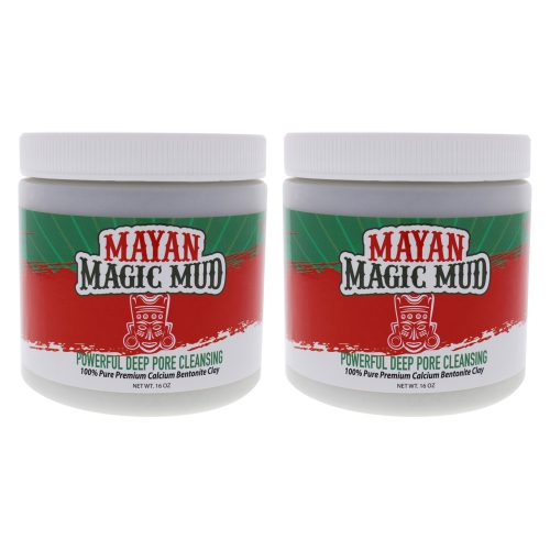 MAYAN MAGIC MUD  Powerful Deep Pore Cleansing Clay - Pack Of 2 By for Unisex - 16 OZ Cleanser