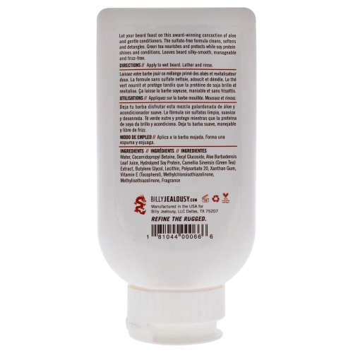 Beard Wash by Billy Jealousy for Men - 8 oz Beard Wash