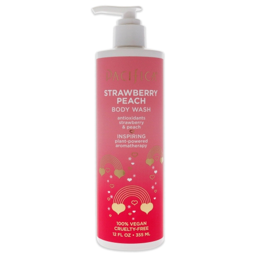 Body Wash - Stawberry Peach by Pacifica for Women - 12 oz Body Wash