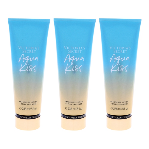 VICTORIAS SECRET  Aqua Kiss Fragrance Lotion By for Women - 8 OZ Body Lotion - Pack Of 3