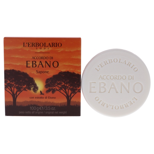 Notes of Ebony Soap by LErbolario for Unisex - 3.5 oz Soap