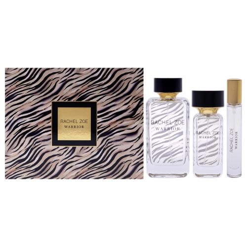 RACHEL ZOE  Warrior By for Women - 3 PC Gift Set 3.4OZ Edp Spray, 1OZ Edp Spray, 0.34OZ Edp Spray