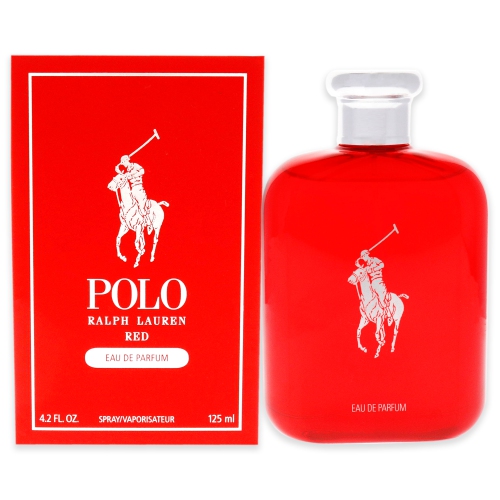  Ralph Lauren Fragrances Polo Red - Eau de Parfum - Men's Cologne  - Woody & Spicy - With Ginger, Sage, and Cedarwood - Medium Intensity - 4.2  Fl Oz : Beauty & Personal Care