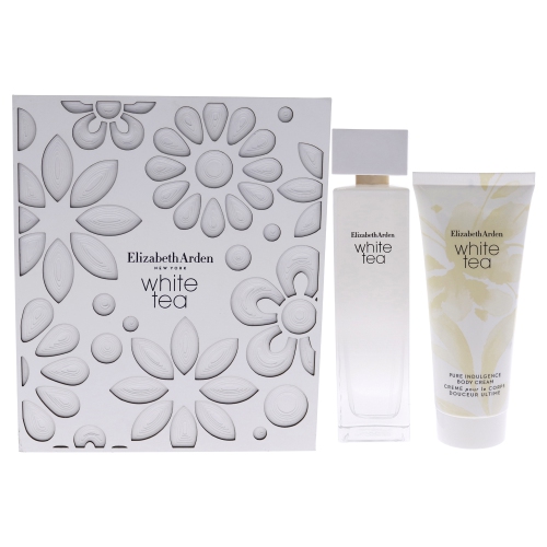 ELIZABETH ARDEN  Tea By for Women - 2 PC Gift Set 3.3OZ Edt Spray, 3.3OZ Body Cream In White