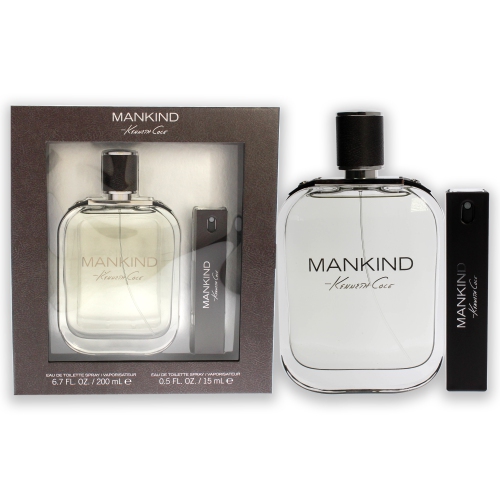 Mankind by Kenneth Cole for Men - 2 Pc Gift Set 6.7oz EDT Spray, 0.5oz EDT Spray