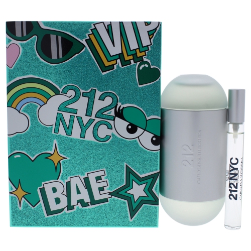 CAROLINA HERRERA  212 Nyc By for Women - 2 PC Gift Set 3.4OZ Edt Spray, 0.33OZ Edt Spray