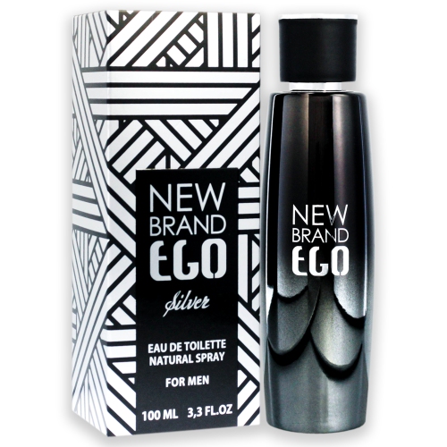Ego Silver by New Brand for Men - 3.3 oz EDT Spray