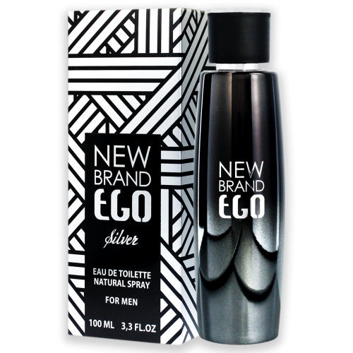 Ego Silver by New Brand for Men - 3.3 oz EDT Spray