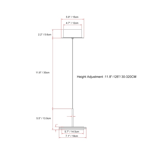 Tubicen LED Dimmable Pendant Light , 8W Kitchen Island Dining Table Pendant Lamp, Uniform Light Hanging Ceiling Light Fixtures, 11.8”-126” Height
